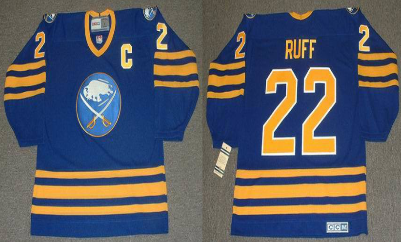 2019 Men Buffalo Sabres #22 Ruff blue CCM NHL jerseys